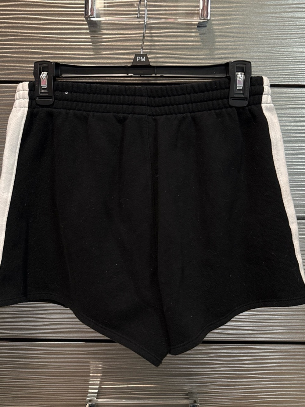 PINK Victoria's Secret Black Athletic Shorts with White Laurel Logo - Picture 6 of 7